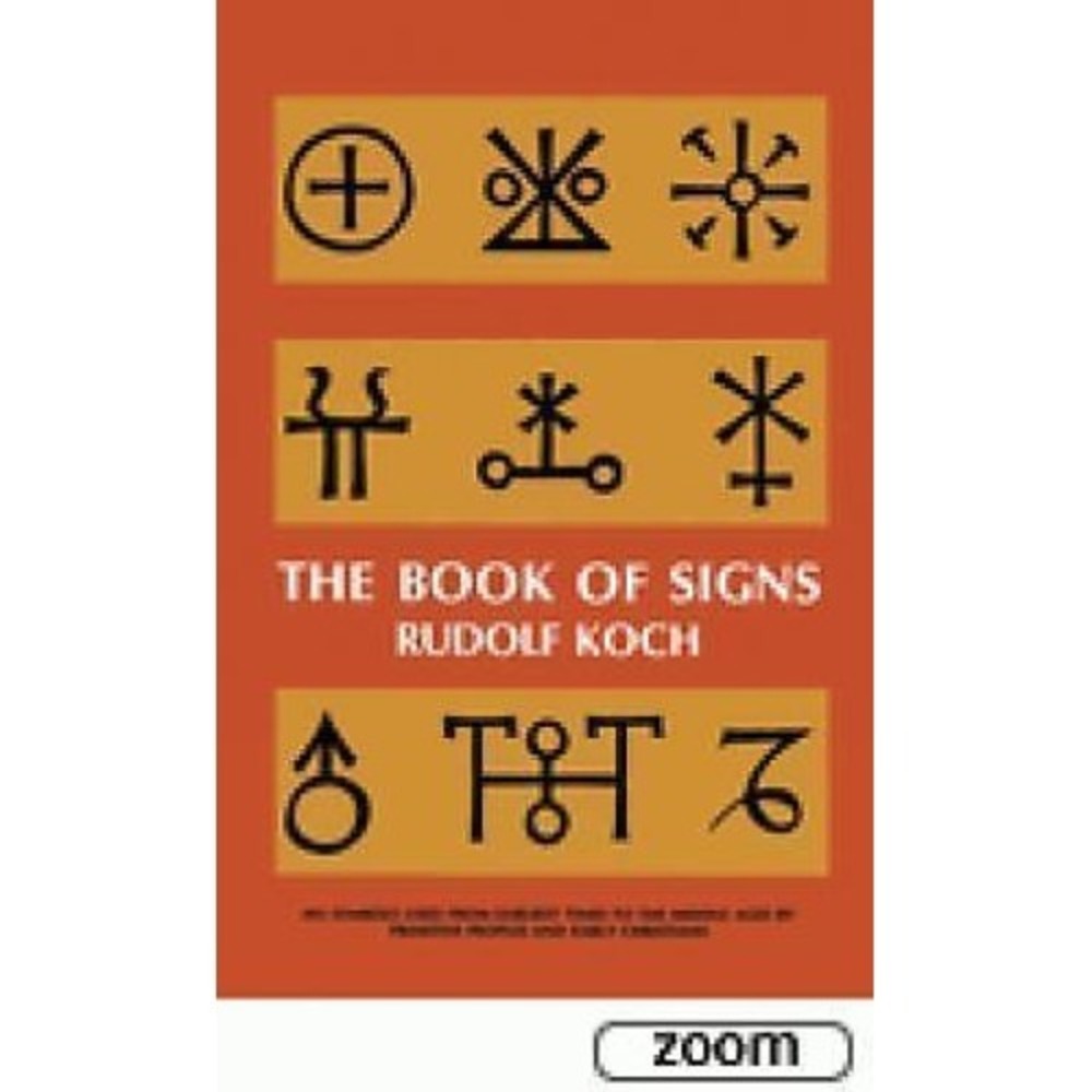 The Book of Signs Rudolf Koch Dover Pictorial Archive Series 1955 Paperback